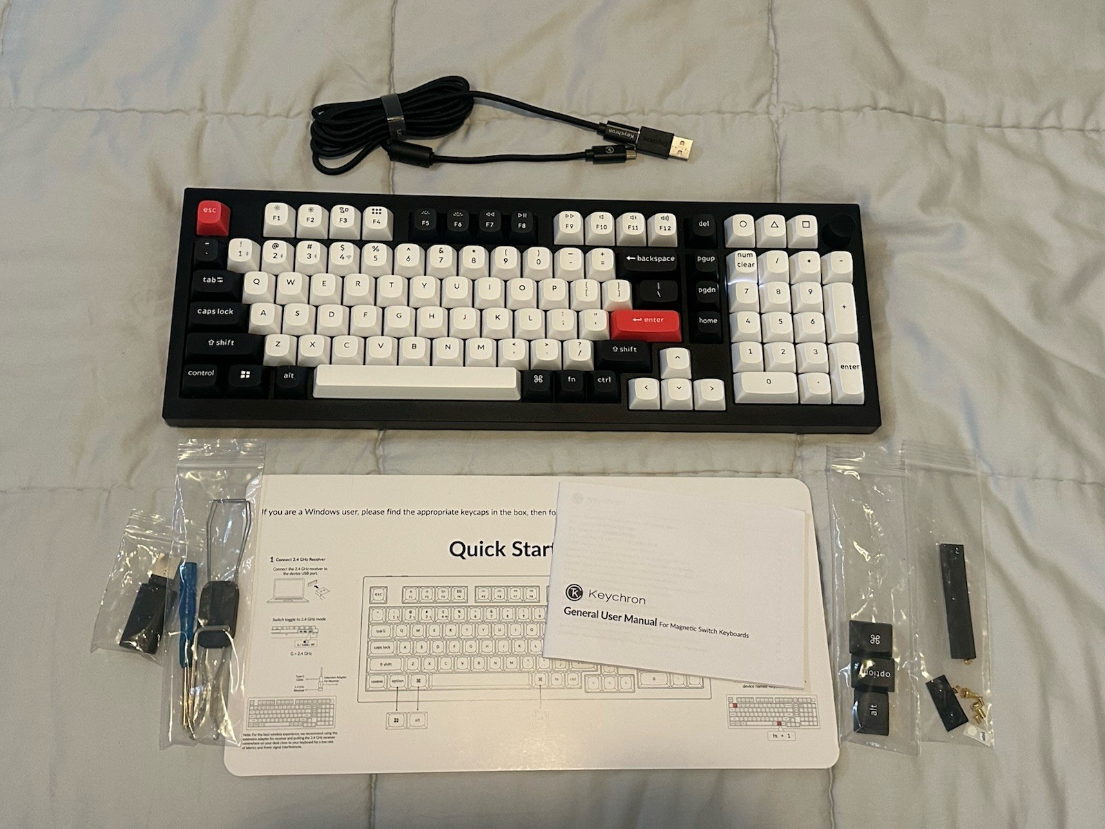 Keychron Q5 HE 96% Magnetic Switch Keyboard Wireless/USB Wired English QWERTY