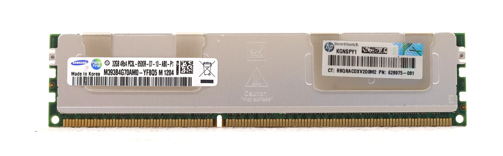 Samsung 32GB 4Rx4 PC3L-8500R-07-10-AB0-P1 ECC REG Server RAM M393B4G70AM0-YF8Q5