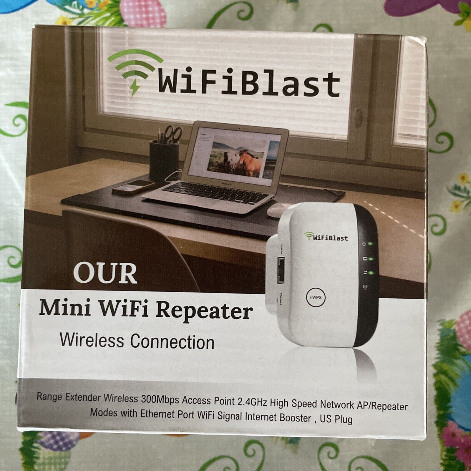 300Mbps WiFi Blast Wireless Repeater Range Extender WifiBlast Amplifier US Plug