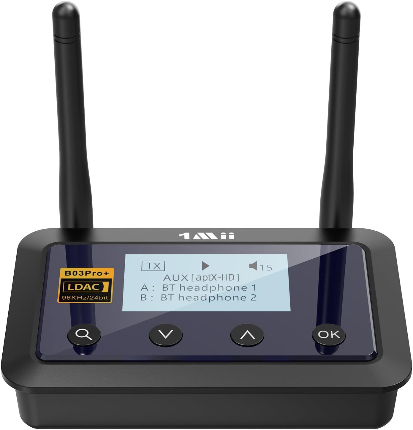 1Mii B03Pro Bluetooth 5.3 Transmitter Receiver LDAC for TV