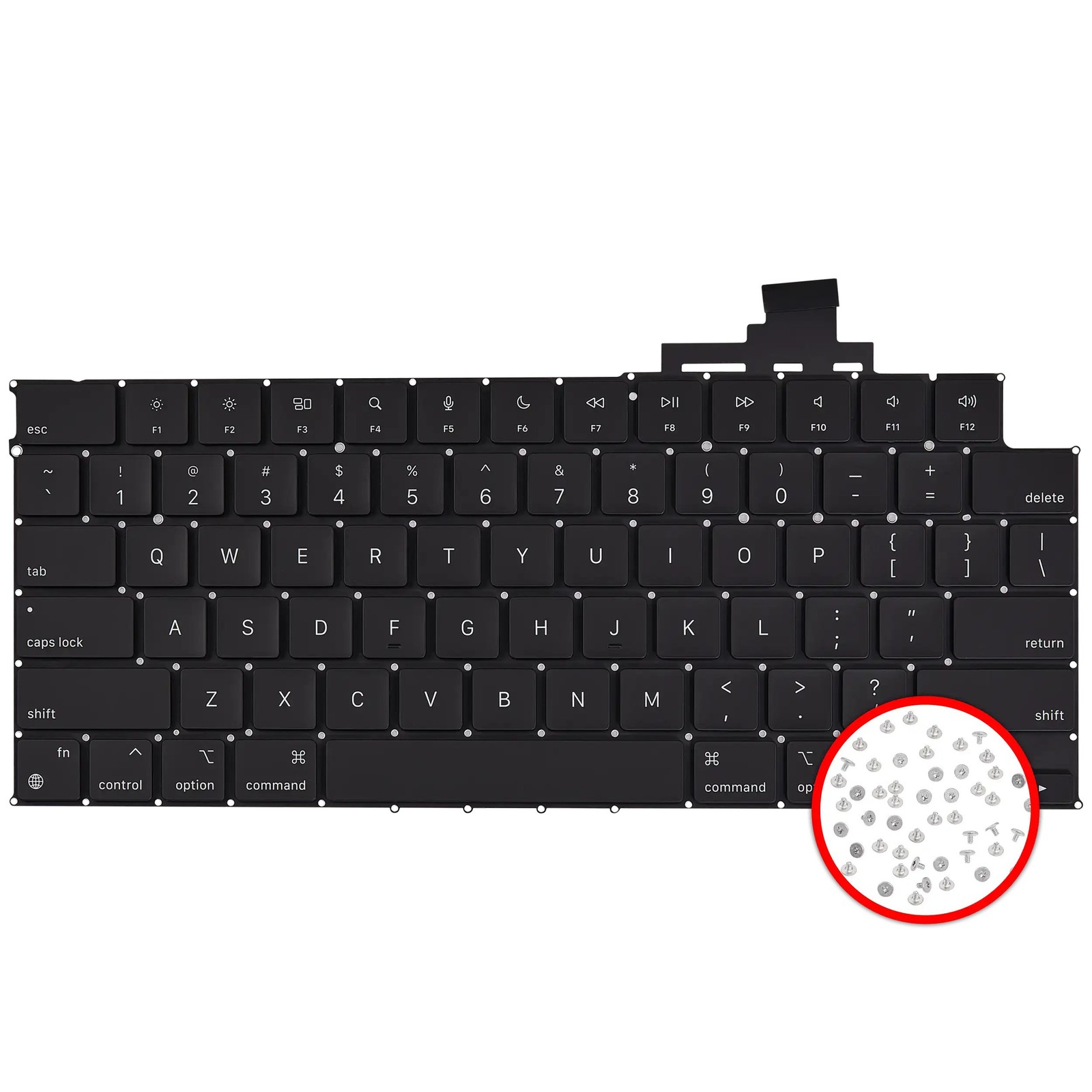 Keyboard W/ Backlight & Screws For MacBook Air 13" (A3113 /Mid 2024)(US English)