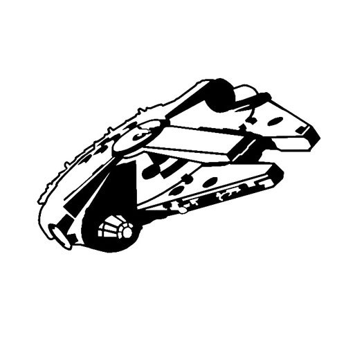 Star Wars Rebels Millennium Falcon Vehicle for Macbook Car Window Decal Sticker