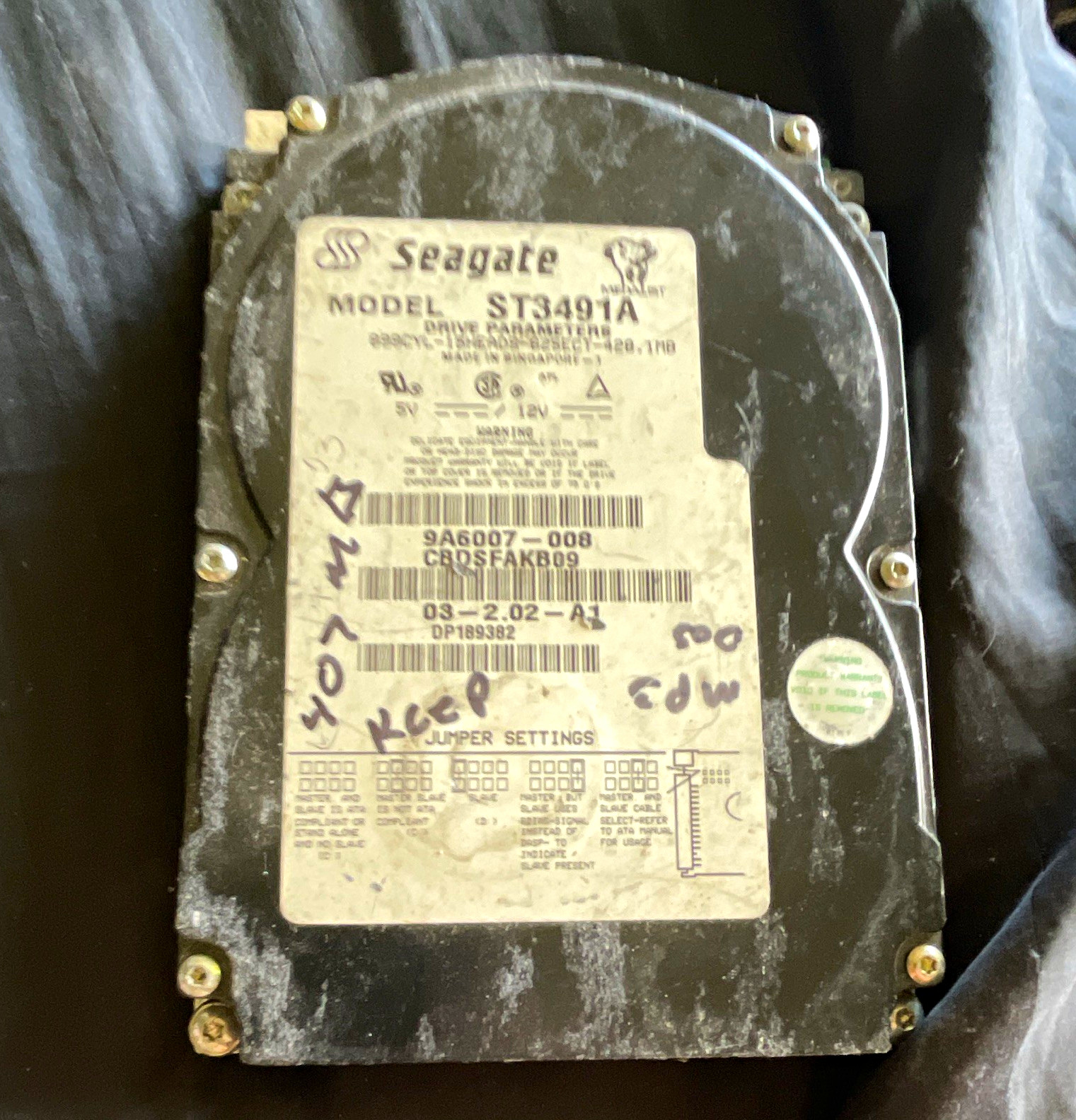Seagate Medalist ST3491A 4.32GB 3.5" IDE 5400RPM 512KB HDD Low Power UNTESTED