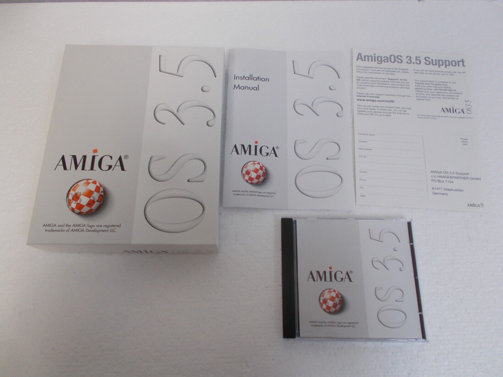 Amiga Operating System OS 3.5 CD ROM  & Installation Manual Box#12