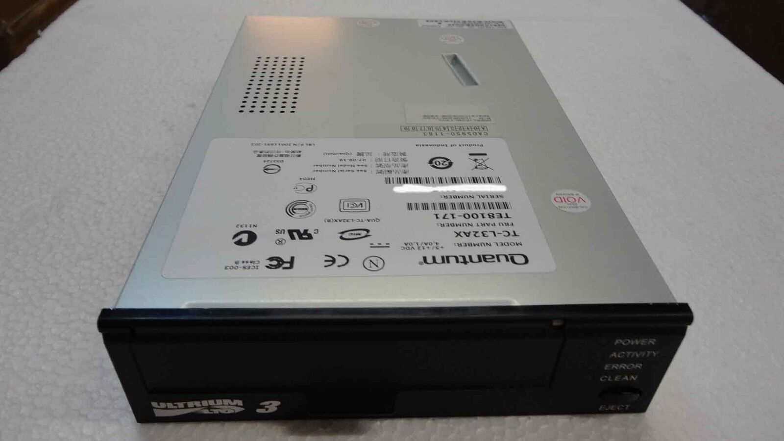 Quantum TC-L32AX TE8100-171 Ultrium3 LTO3 SCSI LVD Internal Tape Drive
