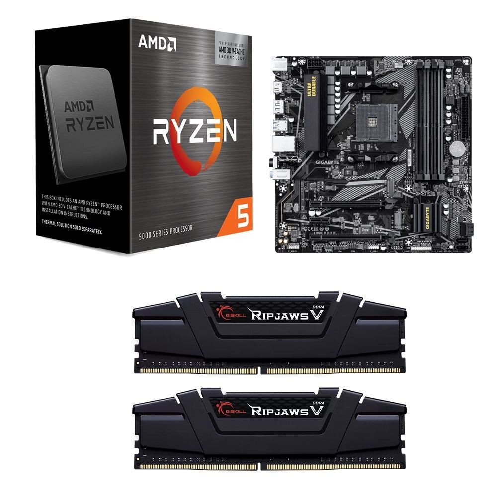 🔥AMD Ryzen 5 5600X3D-Gigabyte B550M DS3H-G.Skill Ripjaws V 16GB DDR4 Bundle🔥