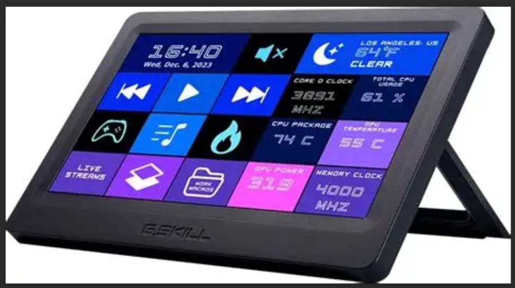 G.Skill WigiDash 7" Touch Panel PC Command Center - USB-C