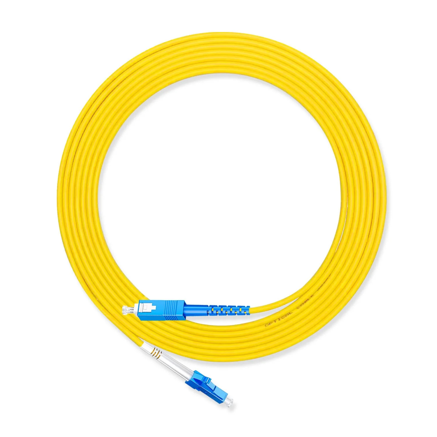 [2pcs] 5M SC UPC-SC UPC Simplex OS2 9/125 Patch Cord LSZH FTTH Fiber Cable