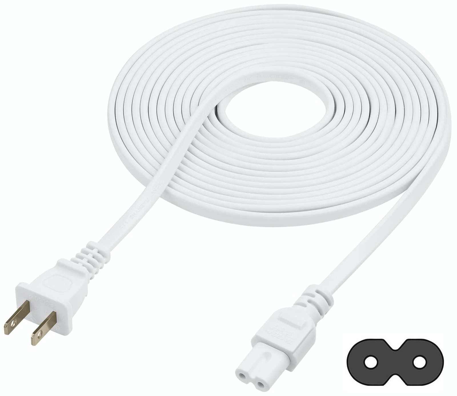 Vebner Extra Long 17-Foot TV Power Cord Compatible with Select Samsung, LG, S...