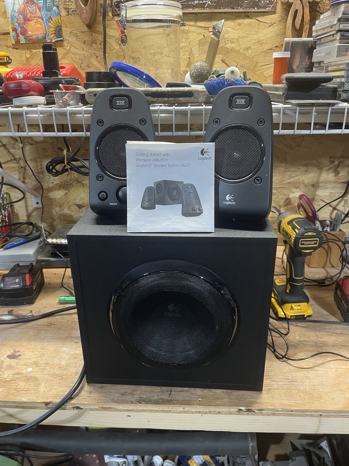 Logitech Z623 2.1 THX Certified Speaker System PC Gaming Subwoofer 200W RMS