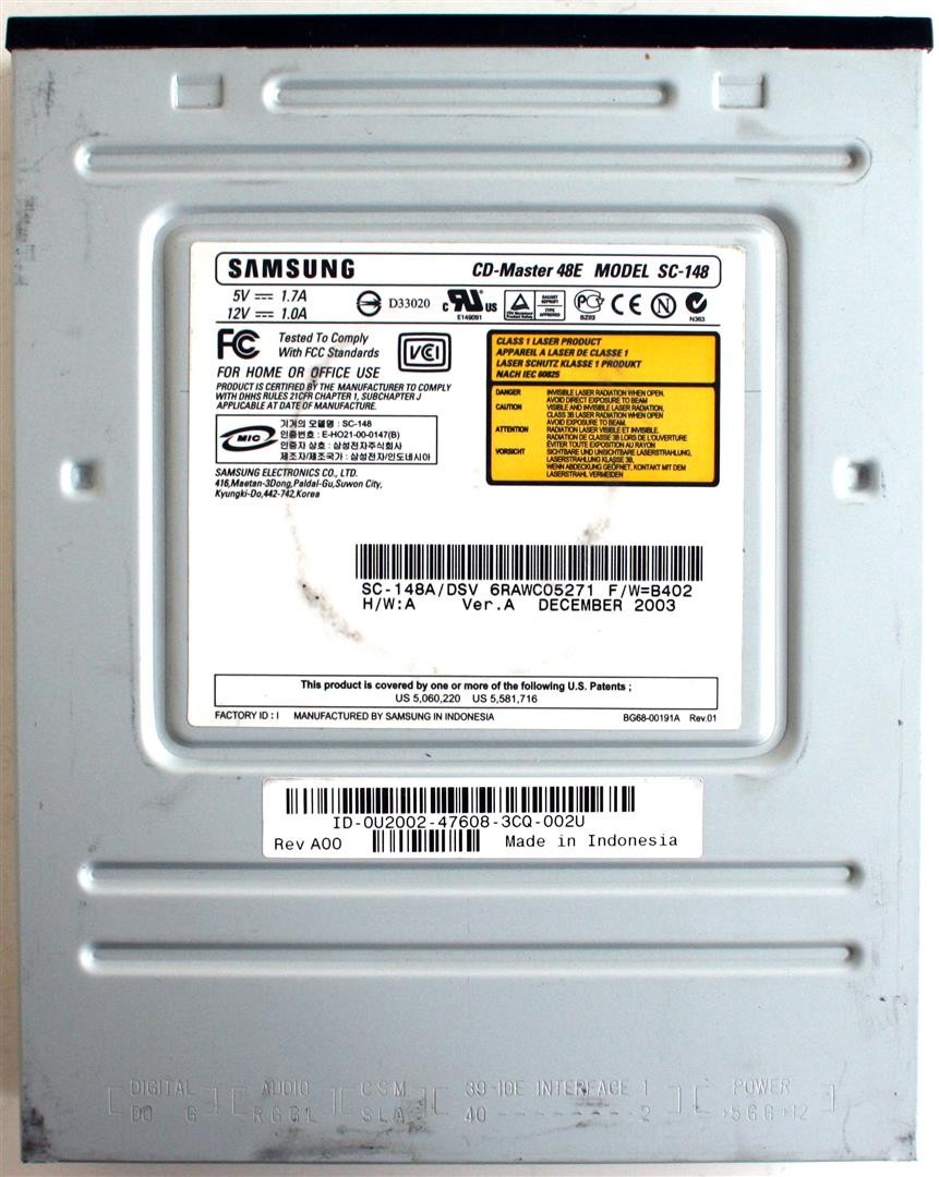 Cd-rom drive, cd-master 48e sc-148 internal (black)