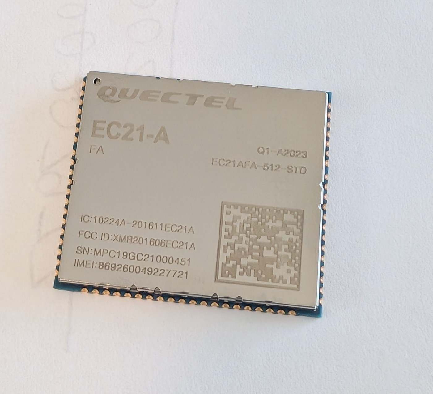 QUECTEL EC21-A LTE Cat 1 Modem Ordering code EC21AFAR05A04M4G