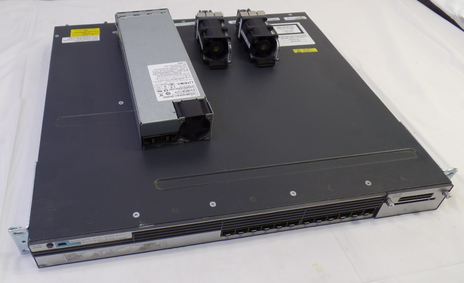 Cisco Catalyst 3750X 12S with Liteon Power Supply and 2 Fans, For Parts/ Repair