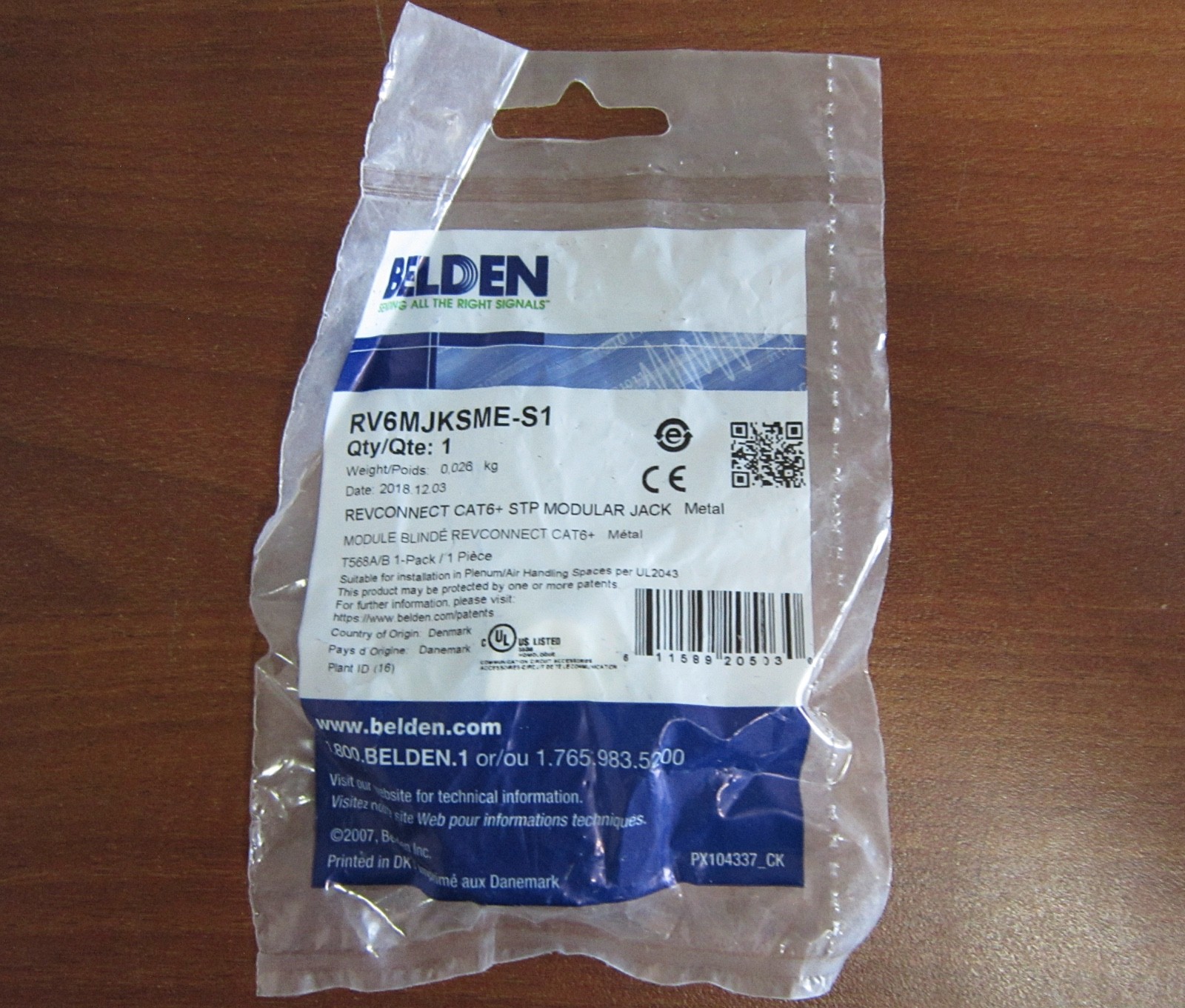 Belden RV6MJKSME-S1 REVConnect Cat6+ STP Modular Jack (LOT of 10)