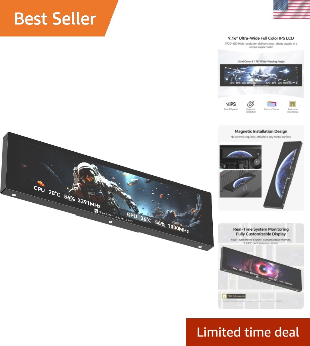 Trofeo Vision LCD AIO Display 9.16” PC Monitor