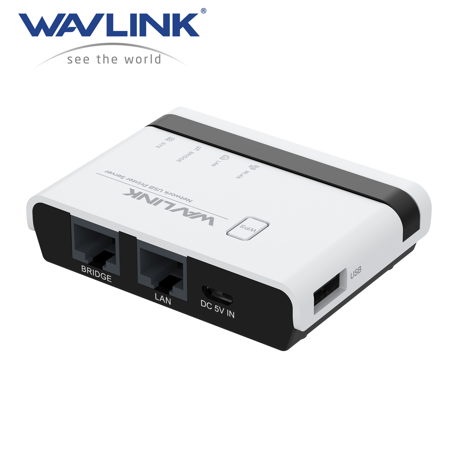 Wavlink LPR Printer Server LAN Networking Printer Adapter MFT USB Print Adapter