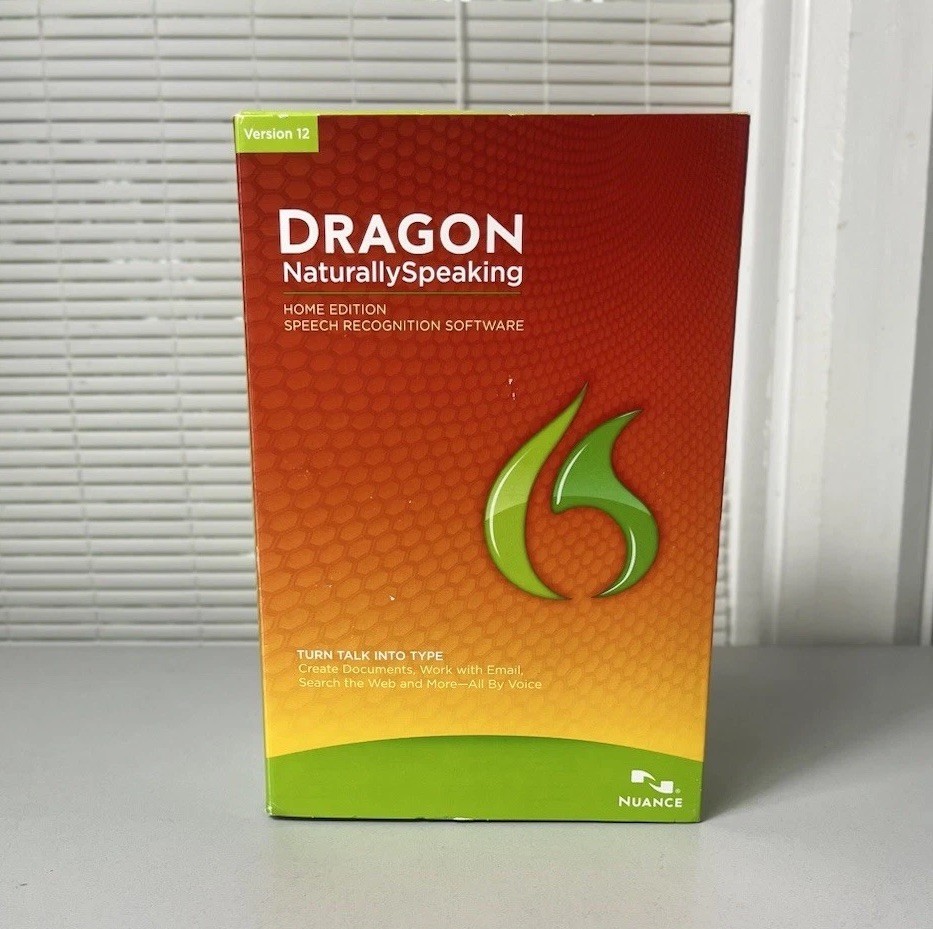 NEW Dragon Naturally Speaking Home Edition Speech Recognition Version 12 Nuance 