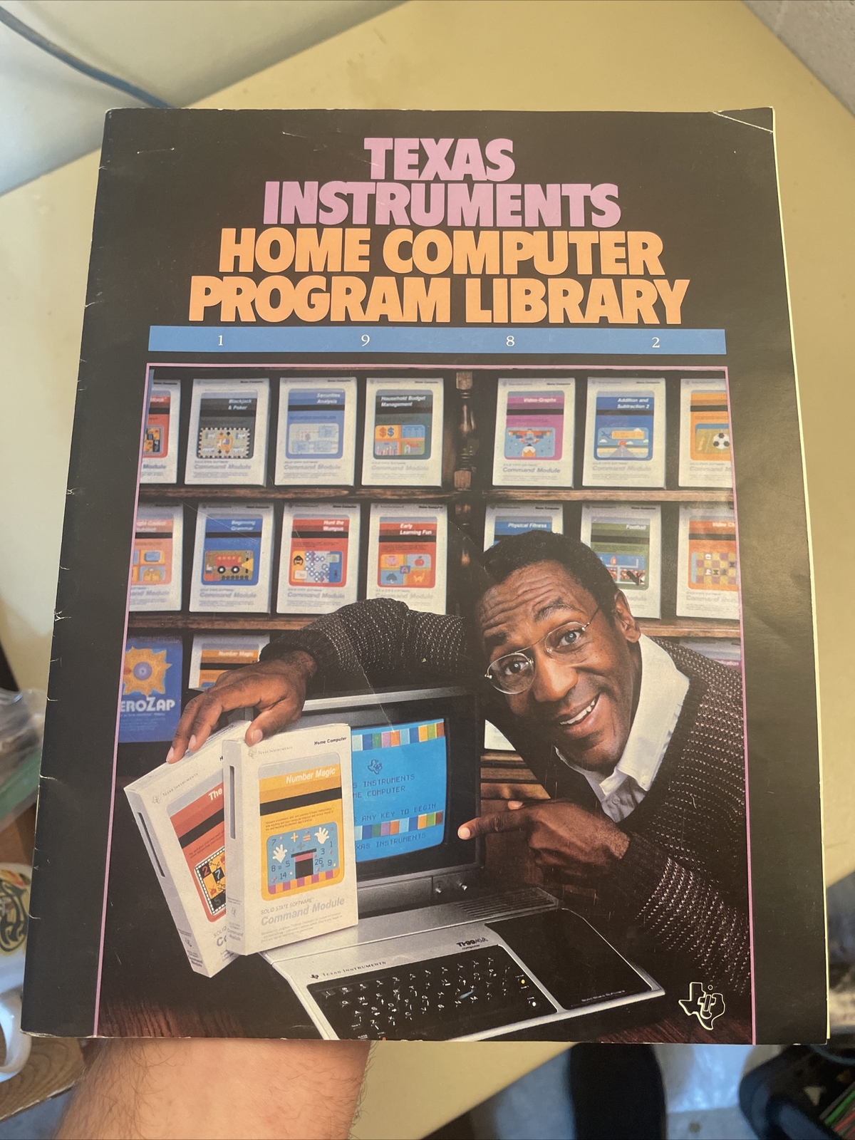 Vintage Texas Instruments Inc 1982 Bill Cosby Home Computer Program Library Book