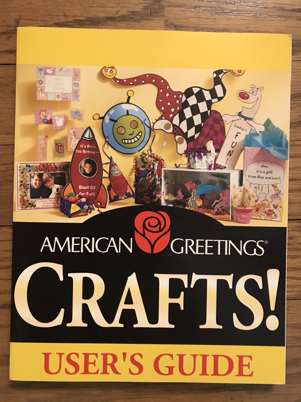 American Greetings Crafts User’s Guide Manual ONLY, The Learning Co. 1998