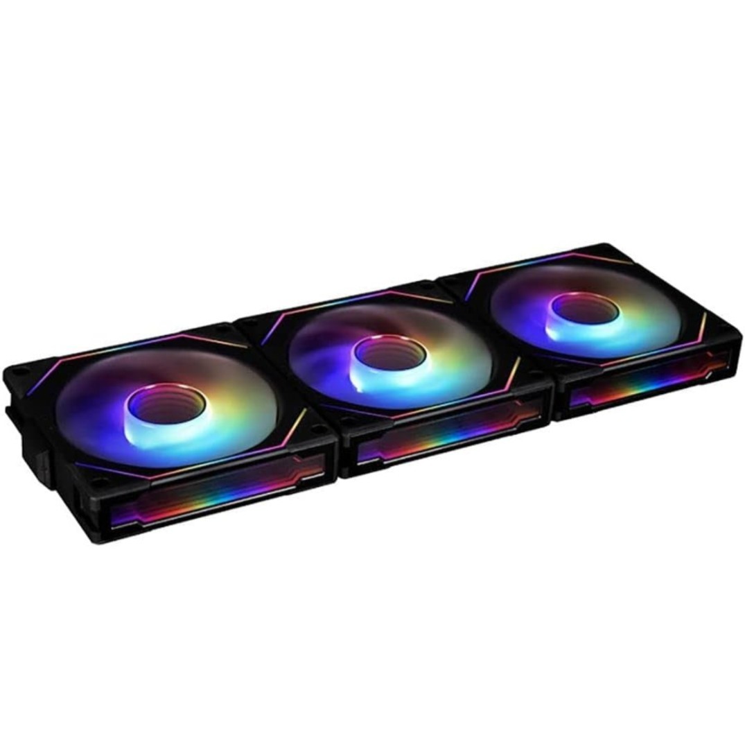 Lian Li UNI Fan SL-Infinity 120 RGB Triple Pack Case Fan UF-SLIN120-3B Black
