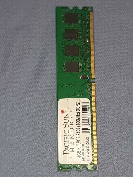 PACIFIC SUN 2GB PC2-6400 DDR2-800MHz Unbuffered Unregistered 240-Pin Socket Pull