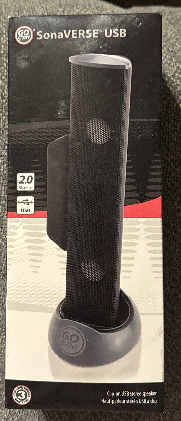 Sonaverse USB Go Groove Speaker With Stand And Clip