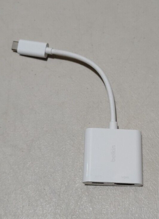 Belkin Connect USB C to HDMI + Charge Adapter for iPhone 16 17 15 macbook ipad