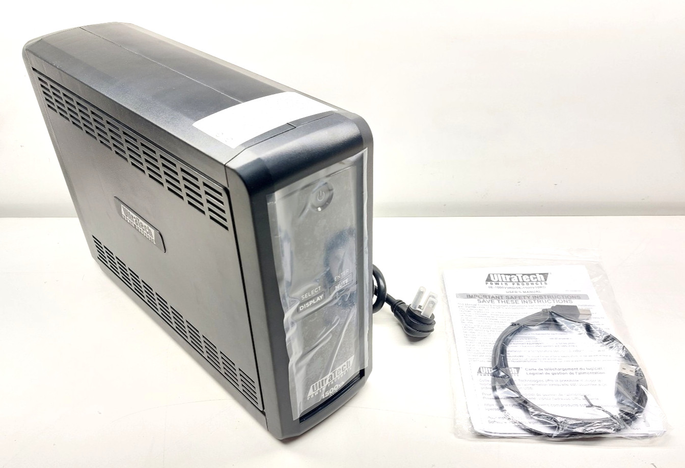 UltraTech 1500VA AVR 0E-1500V10RD Mini-Tower UPS w/ 10 Surge Protected Outlets
