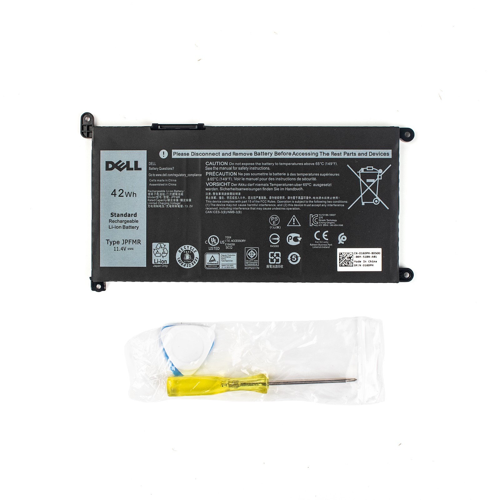 Genuine 42Wh JPFMR Battery For Dell Chromebook 5488 P101G P101G001 P29T P29T001