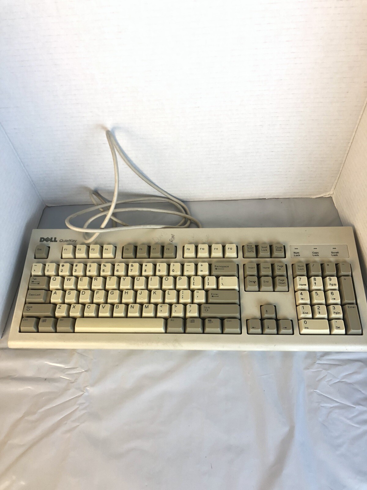 Dell Keyboard Model SK-1000REW Quietkey PS/2 Wired Vintage