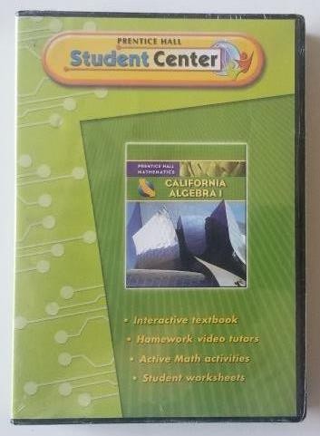 Prentice Hall Student Center Mathematics CALIFORNIA ALGEBRA 1 (2009 CD-ROM) Math