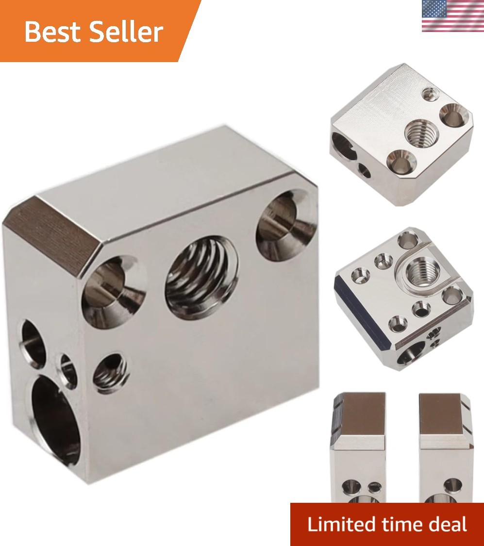 Plated Copper Heater Block High Temperature Ender 3 Heat Block Compatible wit...