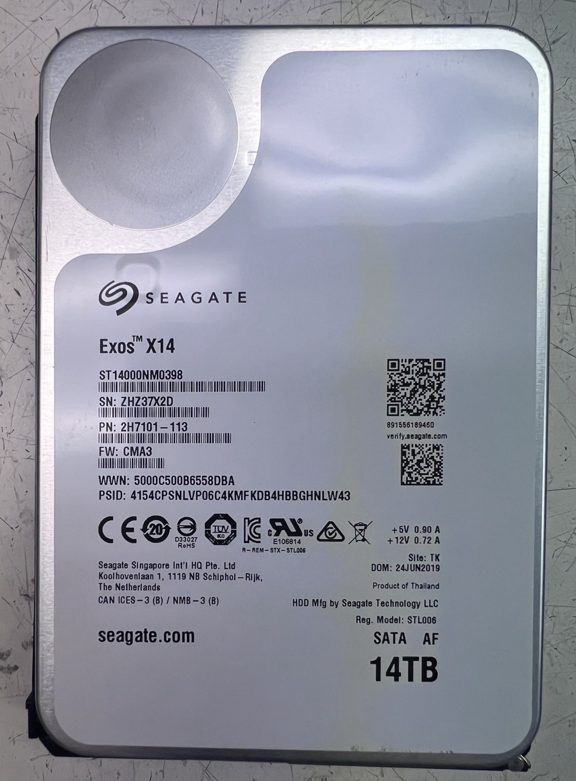 Seagate Large Hard Drive  14TB (open box). Rarely Use