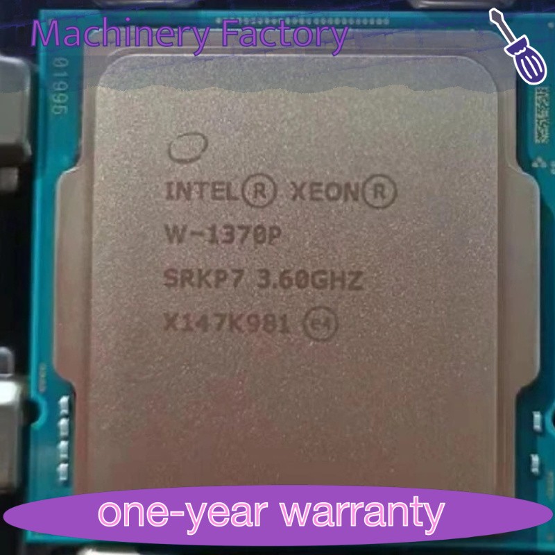 Intel Xeon W-1370P LGA-1200 Server CPU 3.6-5.10 GHz 8-Core 16MB 125W Processor