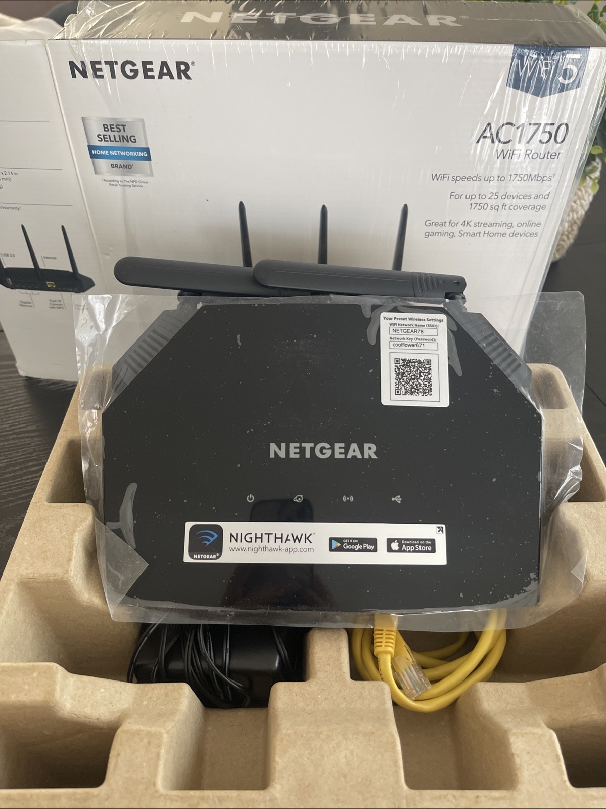 Netgear - AC1750 WiFi Router - WiFi 5 -  R6350 - New - Open Box