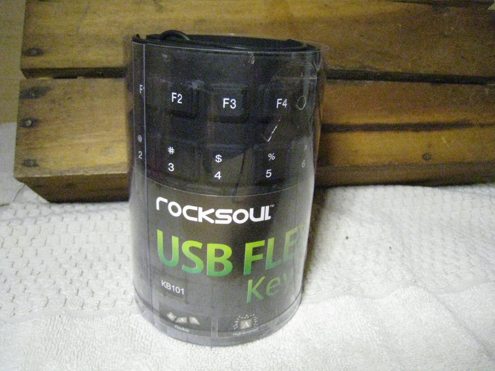 RockSoul KB101 USB Flexible keyboard Windows 98/2000/XP/7 waterproof IBM AT NEW