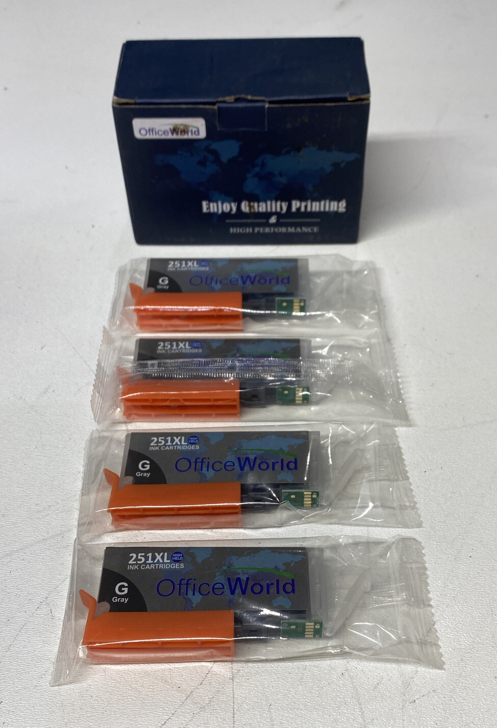 Office World 251XL 4-Pack Ink Cartridge Replacement 251XL (Gray) New