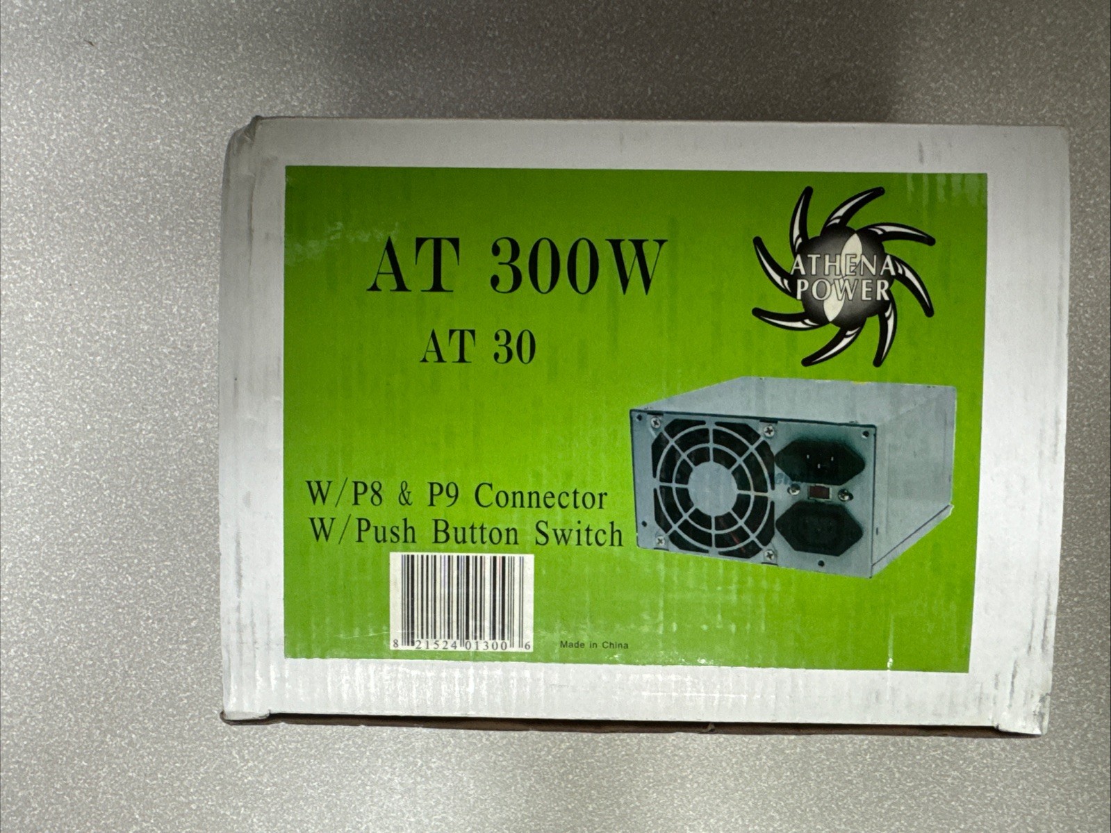 AT Power Supply P8 P9 6+6 Pin Push Button Athena Computer Power AP-AT30 300W