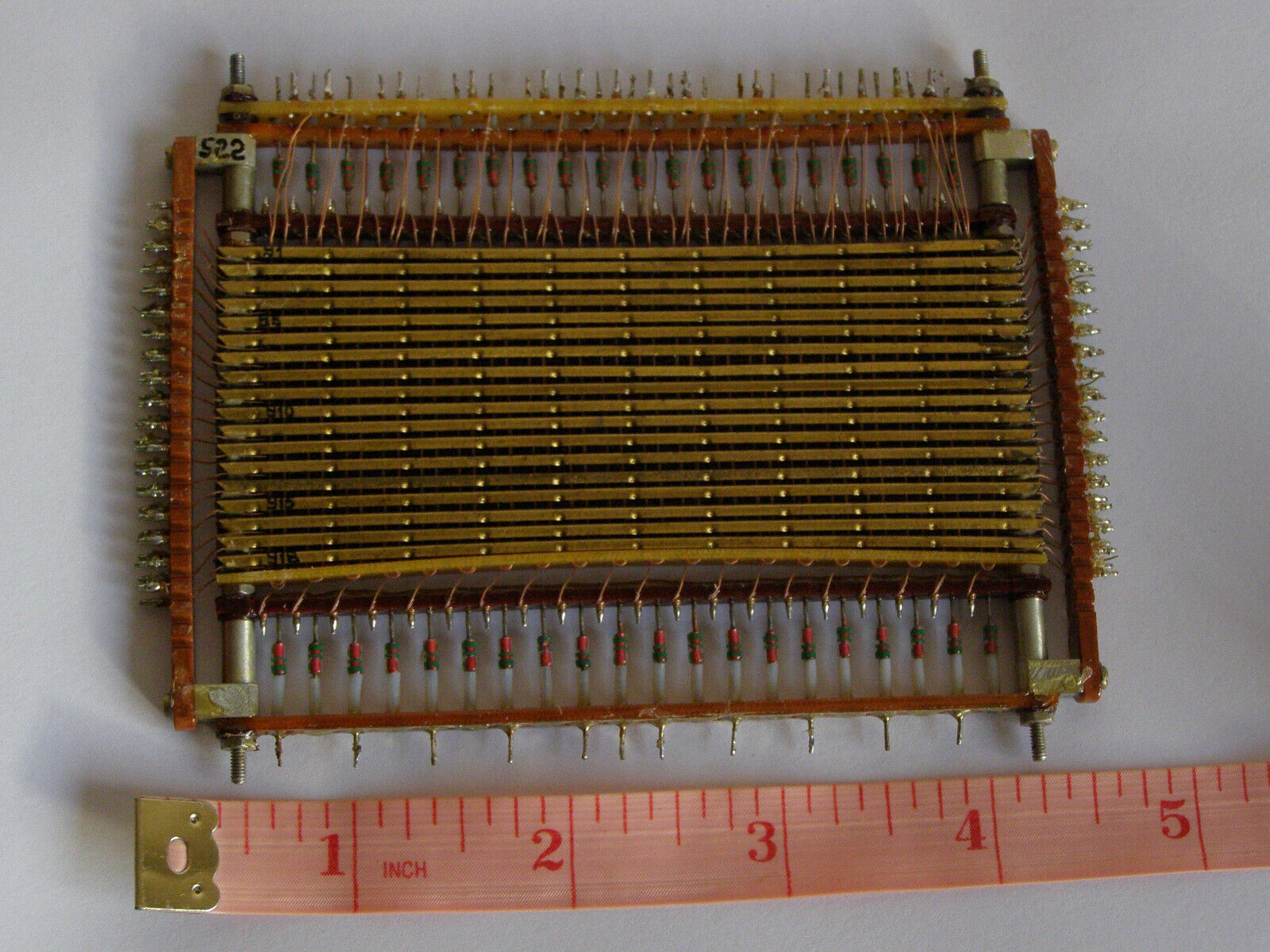 USSR Military Onboard Digital Computer Magnetic Ferrite Core Memory Board ROM