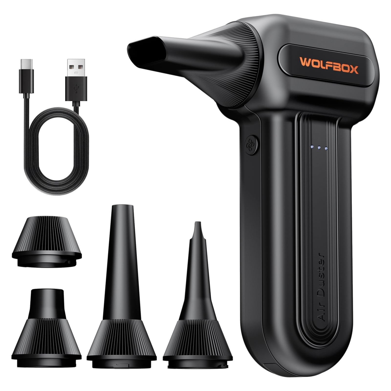 WOLFBOX MF60&MF70 Compressed Air Duster110000RPM Super Power Electric Air Dus...