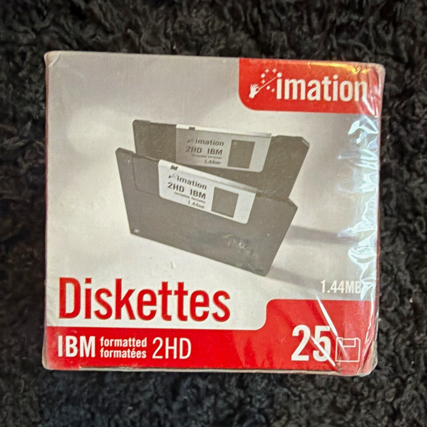 Imation Diskettes 3.5in 2HD IBM Formatted 1.44MB Floppy Disks 25 Pack
