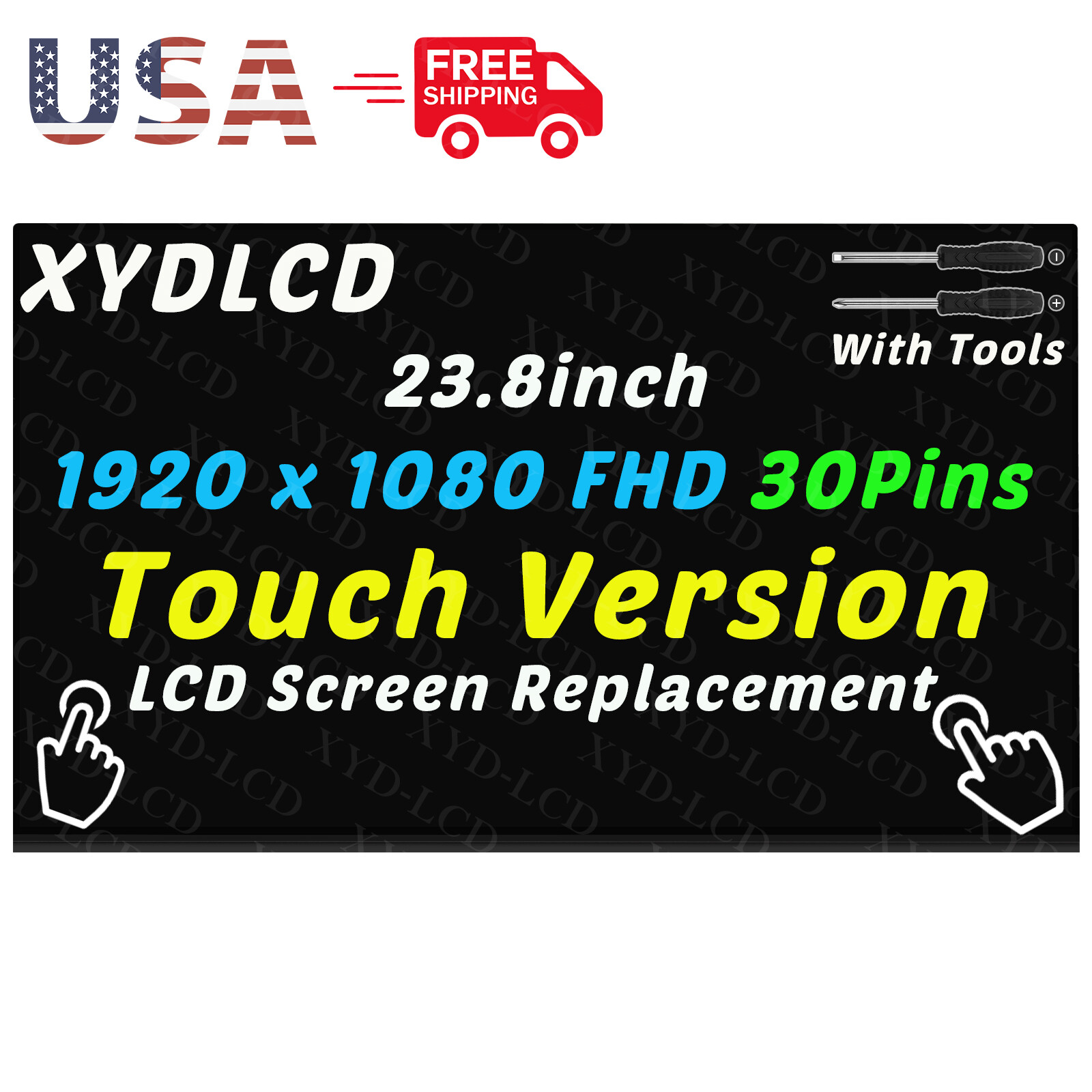 23.8" for Lenovo IdeaCentre AIO 3 24IAP7 SD10Z47578 LCD Touch Screen Replacement