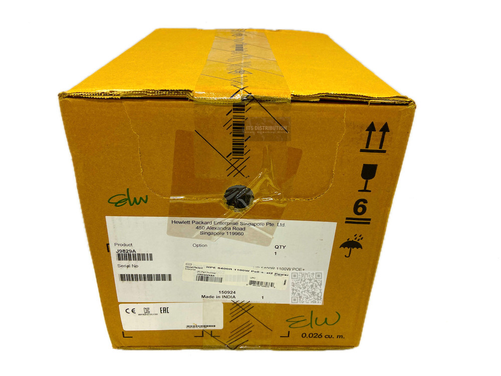 J9829A I HPE 5400R 1100W PoE+ zl2 Power Supply 0957-2414 DCJ11002-03 Brand New