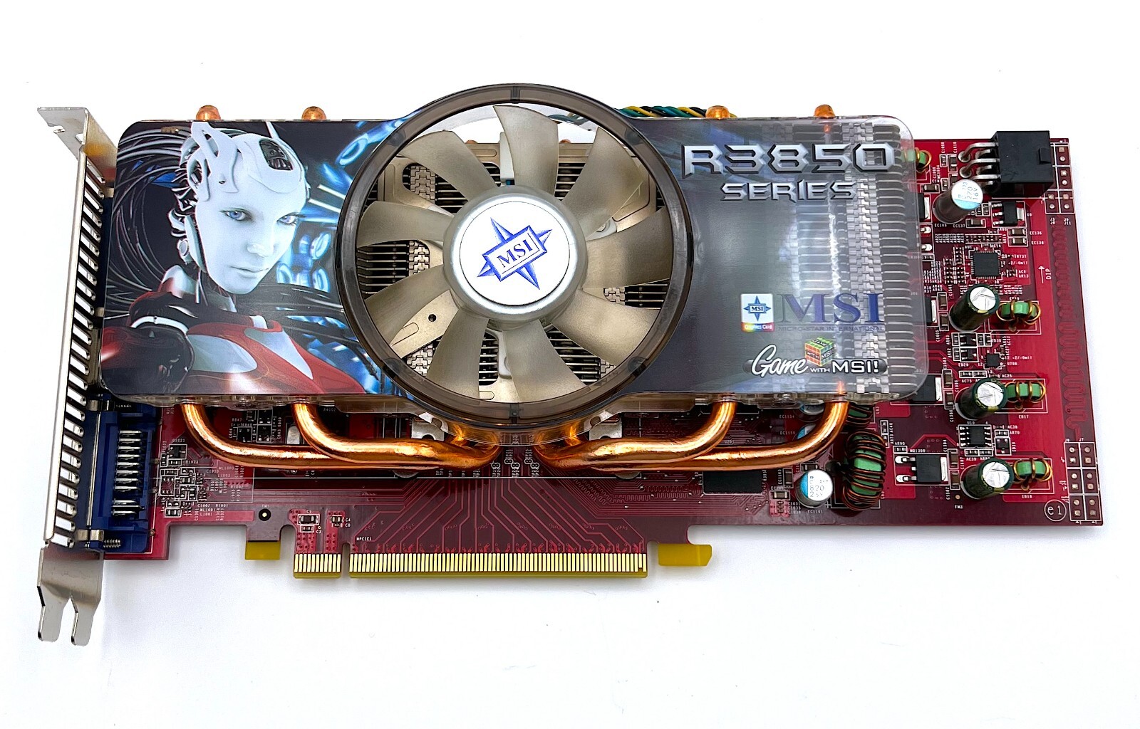 MSI Radeon HD 3850 PCI-E ATI RX3850-T2D512E-OC 512MB GDDR3 OC Graphics Card GPU