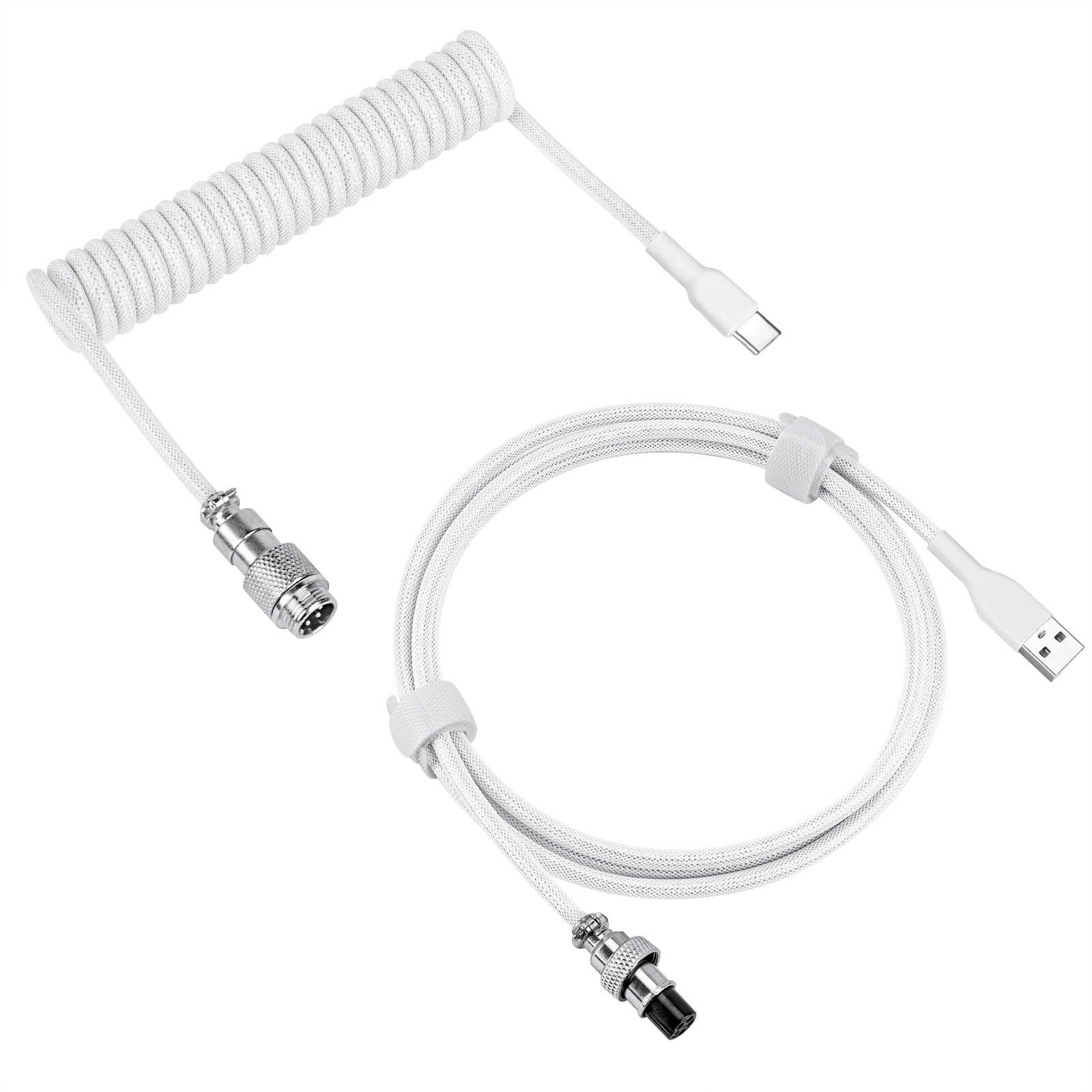 Geekria Coiled USB-C Gaming Keyboard Cable Compatible with Keychron K7 K6 K6Pro