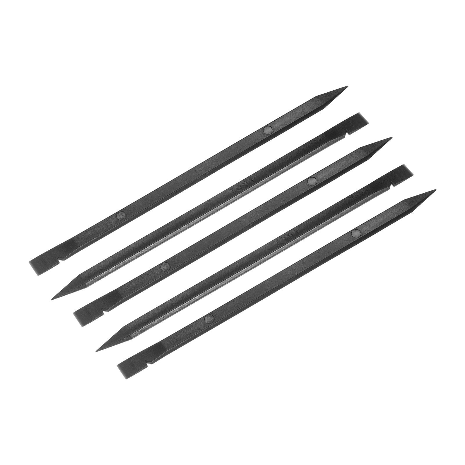 5pcs Phone Pry Opening Repair Tools Plastic 148mm x 7mm Black