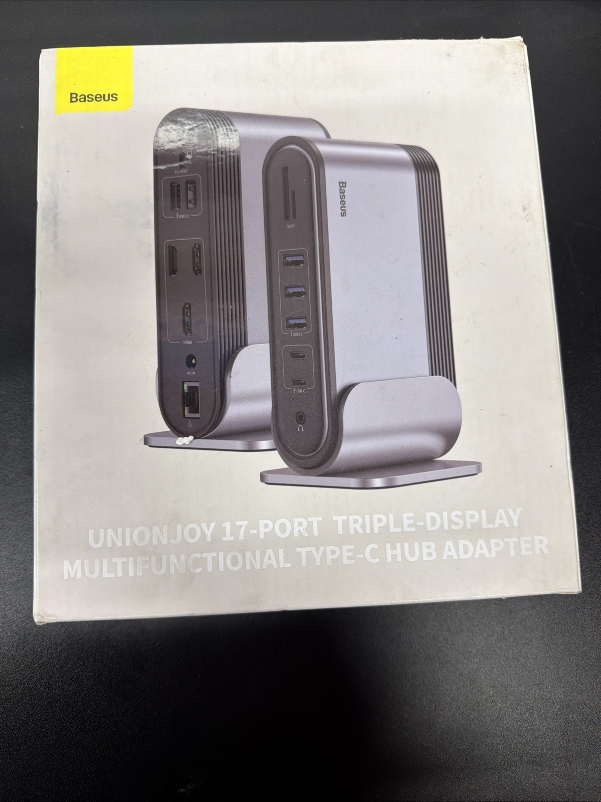 BASEUS UnionJoy 14-Port Three-Screen Multifunctional Type-C Hub Adapter