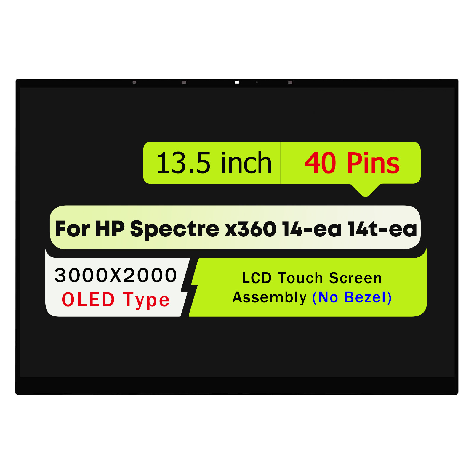 M22154-001 OLED LCD Touch Screen for HP Spectre X360 14-ea1023dx 14-ea0023dx New