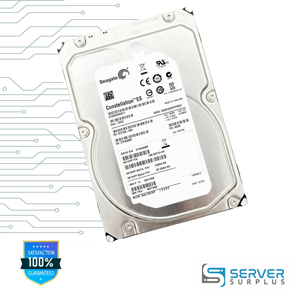 IBM Constellation ES 2TB SAS 3.5 in Enterprise HDD | 00V7469 | ST2000NM0011