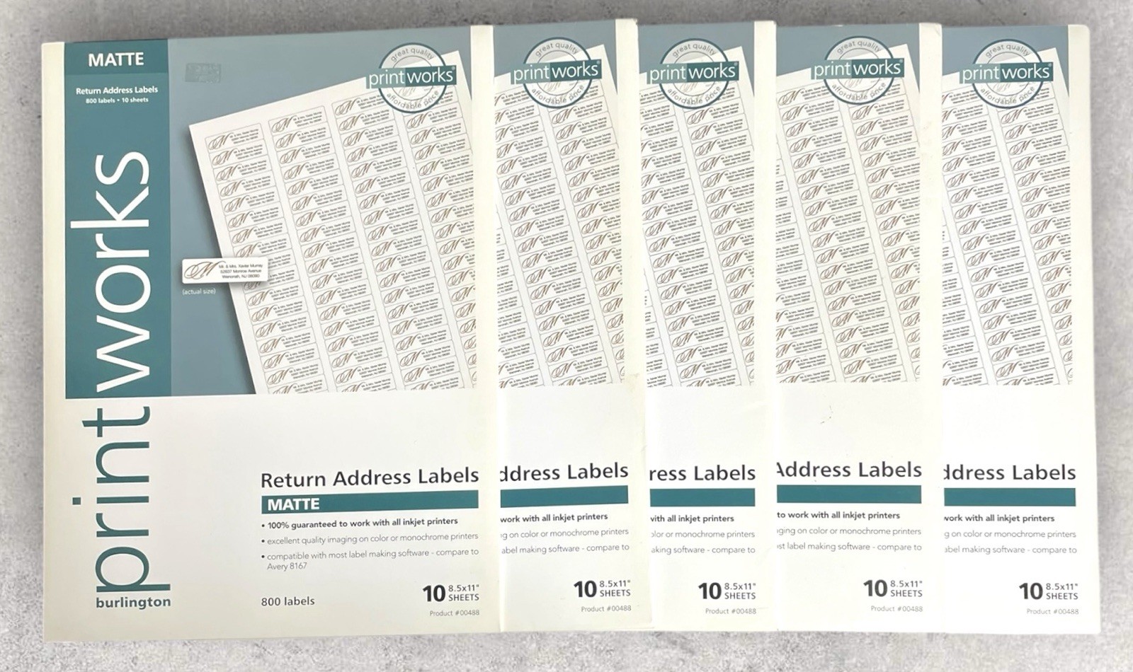 Burlington Printworks Photo Paper MATTE #00488 10 Sheets (8.5x11”)- NEW Lot Of 5